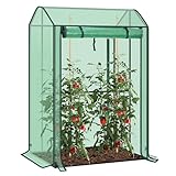 WOLTU Foliengewächshaus Tomatengewächshaus Treibhaus Gartenhaus Frühbeet...