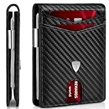 TENBST Geldbörse Herren, Geldbeutel mit Geldklammer, RFID Schutz Slim Wallet,...