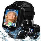 Smartwatch Kinder, 4G Kinder Smartwatch mit GPS und Telefon, Wasserdicht Smart...
