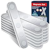 BKSAI 12er Unzerbrechliche Magnete Selbstklebend Stark Magnetband zum Kleben...