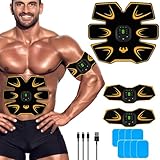 EMS Trainingsgerät, EMS Bauchmuskeltrainer, USB Wiederaufladbar...