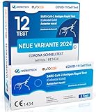 12x Corona Schnelltest Neue Variante 2024 Test Covid-19 Selbsttest Nasales...