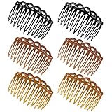 COMNICO 6 Stück Französische Haarseitenkämme Seitenkämme Haarkamm...