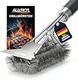 AUXHCYL Grillbürste Edelstahl, 3-in-1 Grill Bürste mit Schaber, PP...