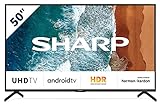 SHARP 50BN6EA Android TV 126 cm (50 Zoll) 4K Ultra HD LED Fernseher (Smart TV,...