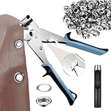 Ösenzangen Set Profi Ösenzang Set mit 200 10mm Ösen, Magnetische Ösenpresse...