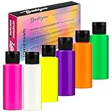 Bastelzone Premium Neon-Acrylfarben Set – Hochpigmentierte, Leuchtende &...