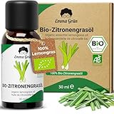 Emma Grün® Bio Lemongras Öl [100% Naturrein] - Zertifiziertes Lebensmittel -...