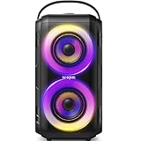 W-KING Bluetooth Lautsprecher mit 2 Vollfrequenztreiber– Superbass, Bluetooth...