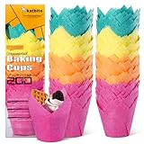 katbite Tulpen Muffinförmchen aus Papier, 200 Stück Cupcake Backbecher für...