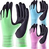 3 Paare Männer und Frauen Gartenhandschuh Superior-Grip Handschuhe...