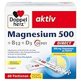 Doppelherz Magnesium 500 + B12 + D3 DIRECT mit DEPOT-Funktion - Magnesium als...