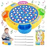 TNOMSNO Angelspiel, Angelspiel für Kinder ab 3 Jahre Angelspiel Fische Angeln...