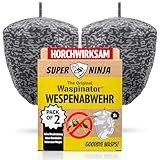 Waspinator Wespennest Attrappe – 2 Pack, Wespenabwehr Mittel zum Aufhängen im...