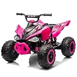 LALAHO Kinder Quad Elektro 12V Kinderquad, Kinderfahrzeug mit LED-Scheinwerfern,...