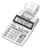 SHARP Druckender Tischrechner EL-1750V (großes 12-stelliges LC Display, schwarz...