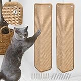 2 Stück Kratzmatte aus Sisal, Kratzmatte für Katzen, mit Klebeband,...