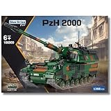 BlueBrixx Pro 106909 – Panzerhaubitze 2000, Bundeswehr aus Klemmbausteinen mit...