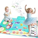 kidmance Baby Spielzeug ab 1 Jahr, Musikmatte für Babys mit Klavier, Trommel...