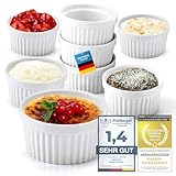 Dimono® 8er Set Dessert-Schalen Creme Brulee Souflee-Förmchen,...