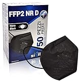 SIBILLA 50 Stück FFP2-Masken Schwarz NR D Made in Italy und CE...