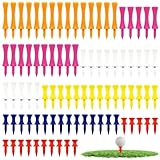 JIUCHAOTONG 90 Stück Golf Tees, Kunststoff Driver, unzerbrechlich, Professional...
