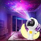 PHOSURA LED Sternenhimmel Projektor, 2 in 1 Astronaut Projektor mit Mond...