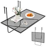 COSTWAY Balkontisch klappbar, Balkonhängetisch zum Einhängen, Klapptisch aus...