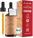 100% BIO HAGEBUTTENÖL | Kaltgepresst & Rein | Made in Germany | Natürliches...