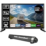 Reflexion LED22iBT Smart-TV 22 Zoll mit Soundbar, Full-HD, WLAN, Bluetooth,...