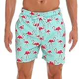 Aisprts Badeshorts Herren Atmungsaktive Schnell Trocknende Badehose mit 3...