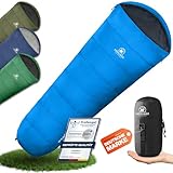 NORDBÄR® Schlafsack 3 Jahreszeiten & Sommer Ultraleicht [750g/1500g] | Camping...