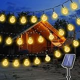 Ollny Solar Lichterkette Aussen 5M 30 LED, IP65 wasserdicht Lichterkette Außen...