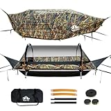 Night Cat Hängemattenzelt mit Flachem Boden für 1 Person mit Moskitonetz...