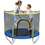 Sinbide Kindertrampolin 140cm mit Sicherheitsnetz Indoor und Outdoor...