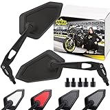 Area1 Universal Motorrad Rückspiegel Paar e-geprüft 2x M10 Rechtsgewinde +...