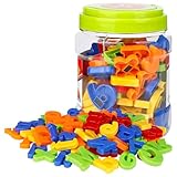 Magnetische Buchstaben, 78 Stücke Alphabet Magnete Nummer Spielzeug für Kinder...