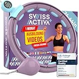 Swiss Activa+ S4.S Silent Hula Hoop Reifen Erwachsene mit Zähler 60-112cm -...