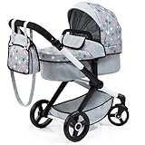Bayer Design 17007AA Puppenwagen Xeo mit Tasche, höhenverstellbarer Griff,...
