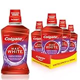 Colgate Mundspülung Max White Purple Reveal 4x500ml - unsere lila Kraft für...
