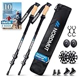 NORDMUT® Wanderstöcke Teleskop Alu | Nordic Walking Stöcke Damen und Herren |...