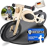 LOOPILOO Kinder Laufrad ab 2 Jahre bis 30kg, Balance Bike aus Holz,...