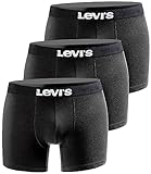 Levi's Herren Boxershort Print Limited Black Edition 3er Pack - Black New One -...