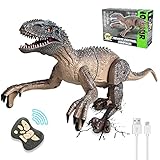 Kizmyee Dinosaurier Spielzeug, Dino Ferngesteuertes Velociraptor für Kinder,...