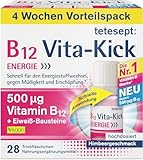 tetesept B12 Vita-Kick Trinkampullen – Nahrungsergänzungsmittel für schnelle...