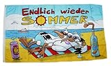 Fahne/Flagge Endlich wieder Sommer 90 x 150 cm