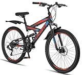 Licorne Bike Strong D Premium Mountainbike in 26 Zoll - Fahrrad für Jungen,...