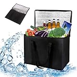 Kühltasche Groß Faltbar,35L Thermotasche Picknicktasche Kühltasche Gross Auto...