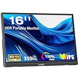 Lrtzcbi Portable Monitor 16 Zoll, Full HD 1920x1200 IPS Tragbarer Monitore...