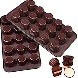 Webake Pralinenform Silikon Schokoladenform 2 Stück Peanut Butter Cups Form...